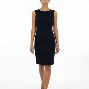 Classic NAVY Sheath Dress - Sleek Sleeveless Design